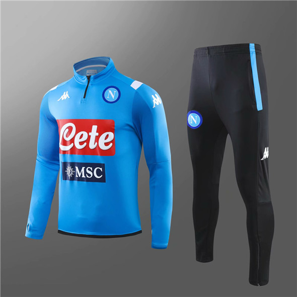 Survêtement bleu Naples 2019-2020 veste pour hommes